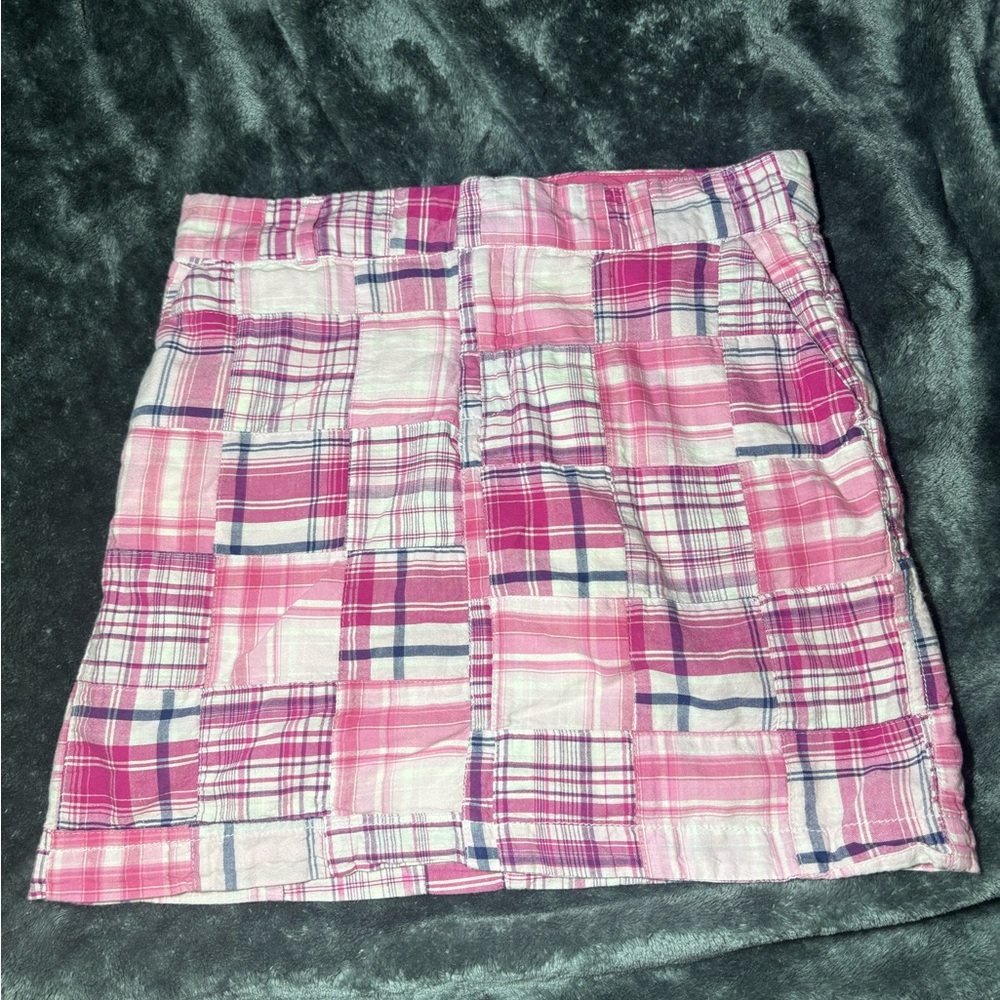 Pink Plaid Women's Skirt
